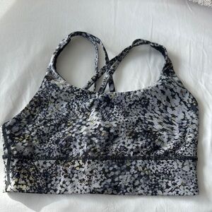 Women's Strappy Sports Bra - Black and Gray